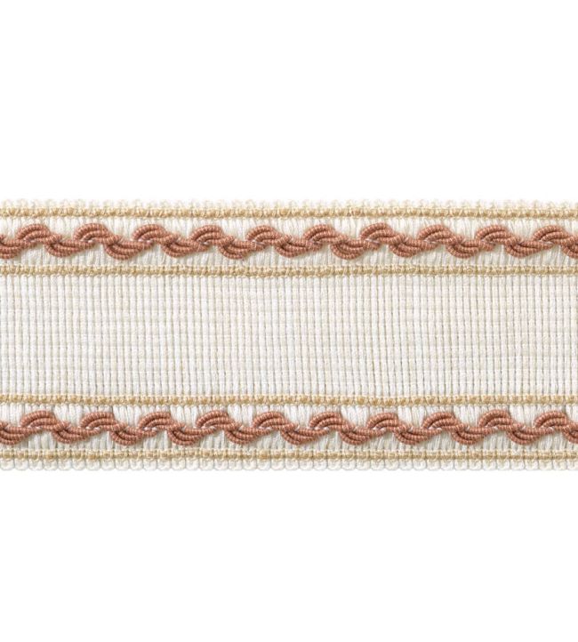 Gabrielle Tape Trimming by Thibaut Paprika and Soft Gold