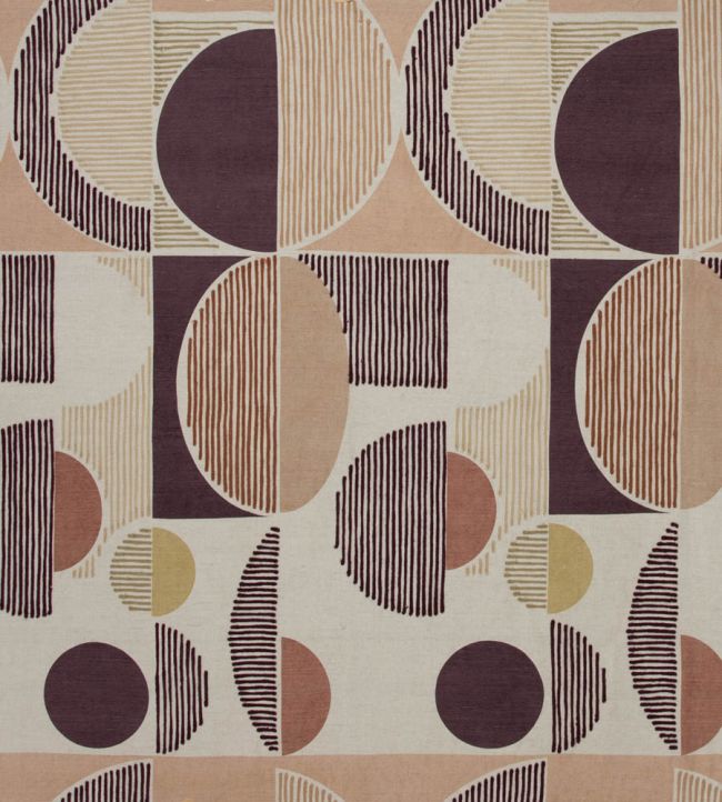 Galaxie Fabric by Christopher Farr Cloth Wine