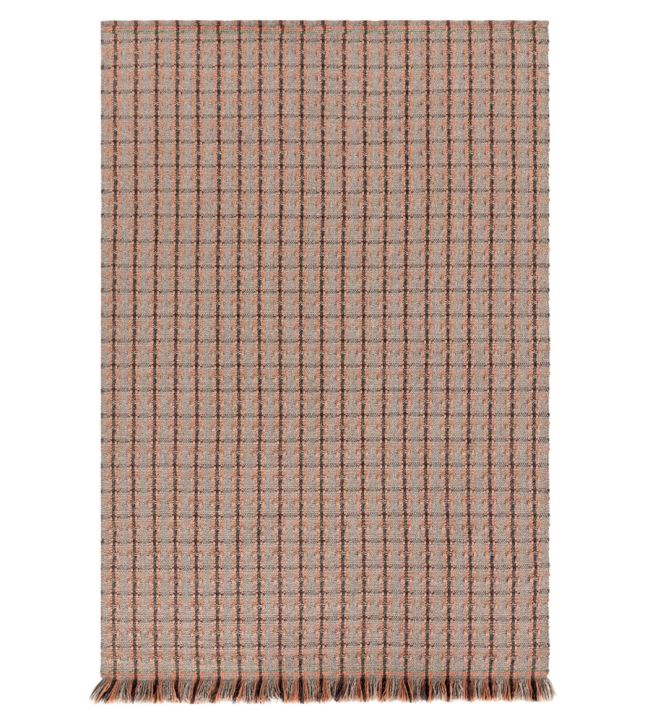 GAN Garden Layers Checks rug Terracotta 02GA320URF6-90200 Terracotta