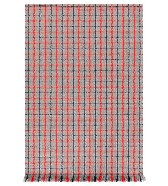 GAN Garden Layers Tartan rug Blue 02GA320URG4-180240 Blue