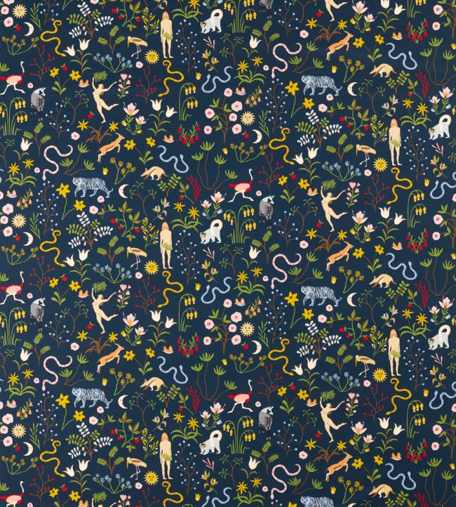 Garden of Eden Fabric by Scion Midnight