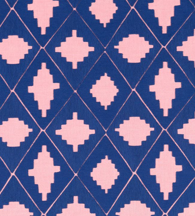 Garden Terrace Fabric by Harlequin Lapis/Rose