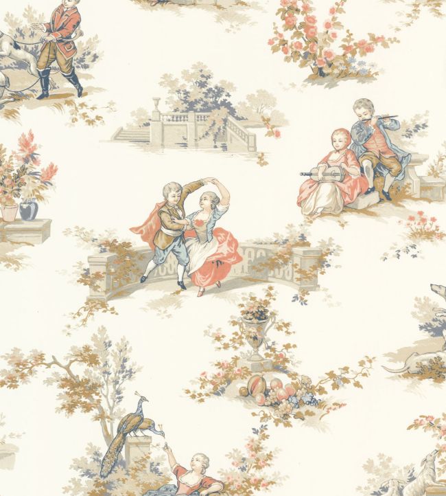 Gavotte Wallpaper by Casadeco Multicolore