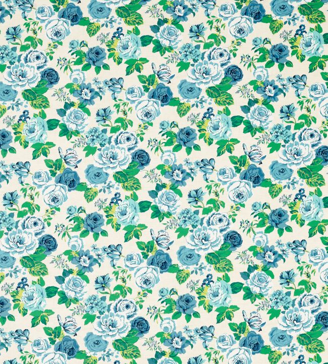 Genevieve Fabric by Clarke & Clarke Cobalt
