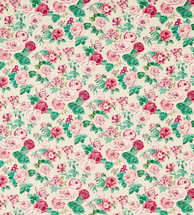 Genevieve Fabric by Clarke & Clarke Rose