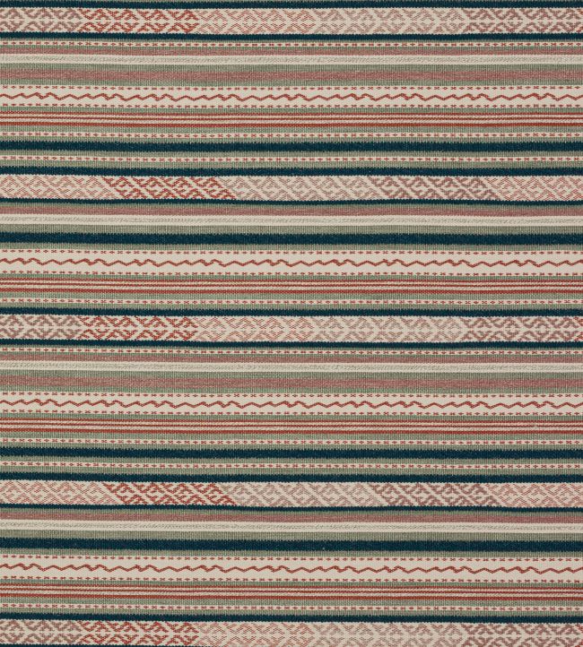 Genista Fabric by Colefax and Fowler Tomato/Teal