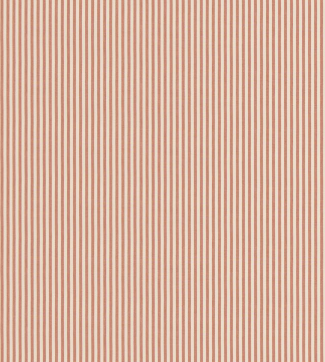 George Ticking Fabric by George & Minnie Terracotta