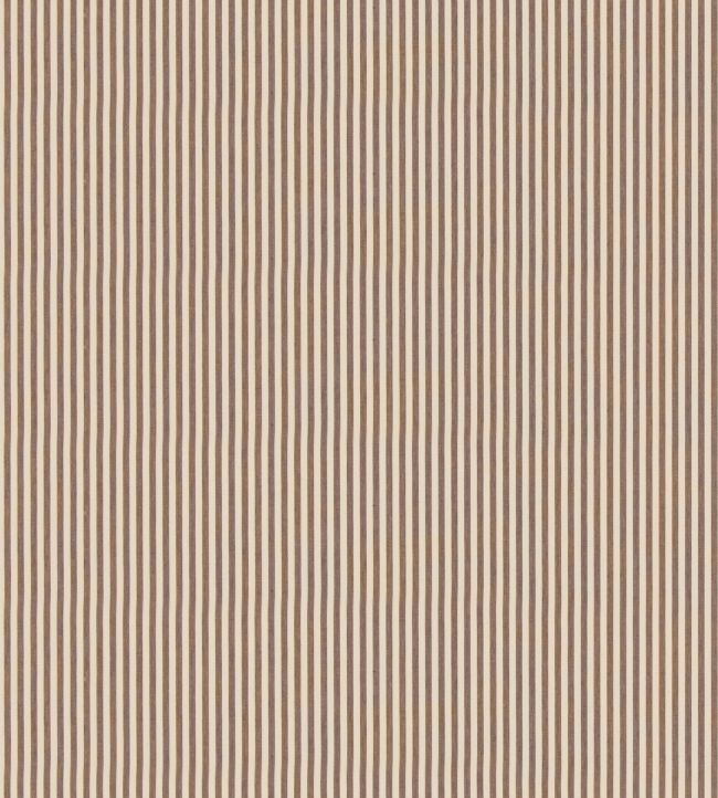 George Ticking Fabric by George & Minnie Walnut