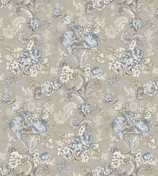 Georgia Wallpaper by Lewis & Wood Blue Oyster