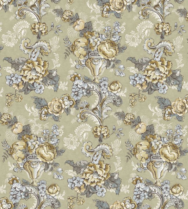 Georgia Fabric by Lewis & Wood Gold Slate