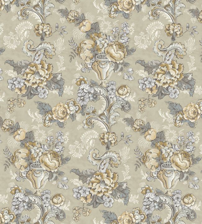 Georgia Wallpaper by Lewis & Wood Gold Slate