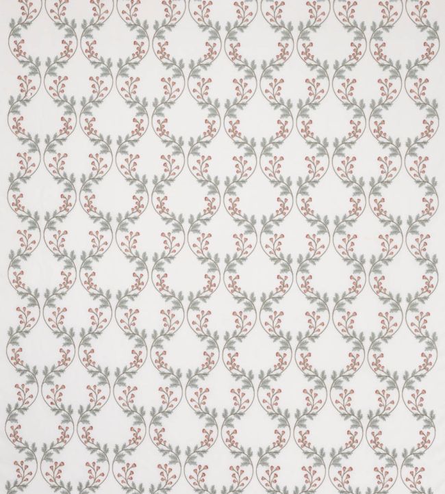 Georgia Sheer Fabric by Colefax And Fowler Pink/Old Blue
