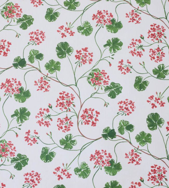 Geraniums Fabric by Sophie Harpley Original