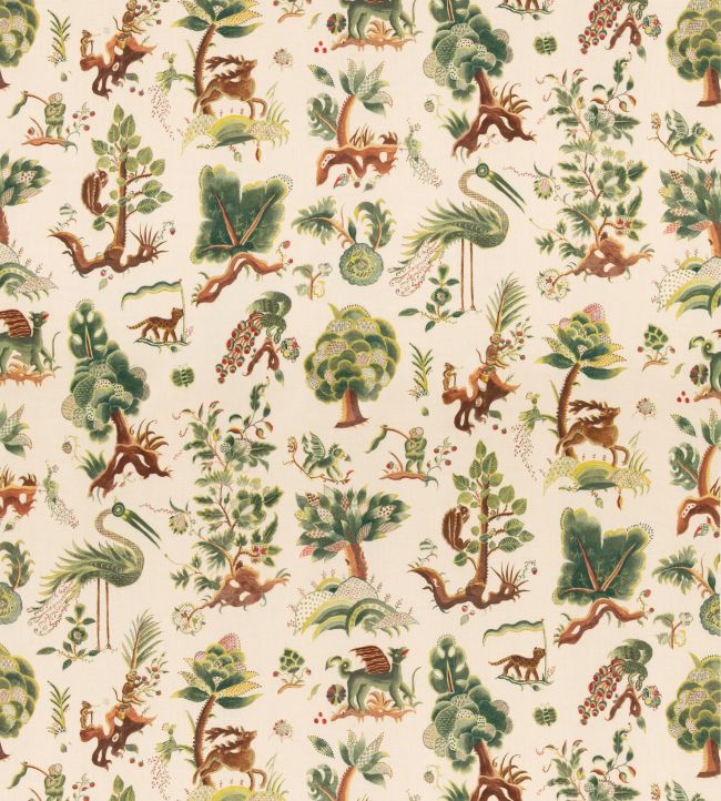 Gertrude Fabric by GP & J Baker Document Green