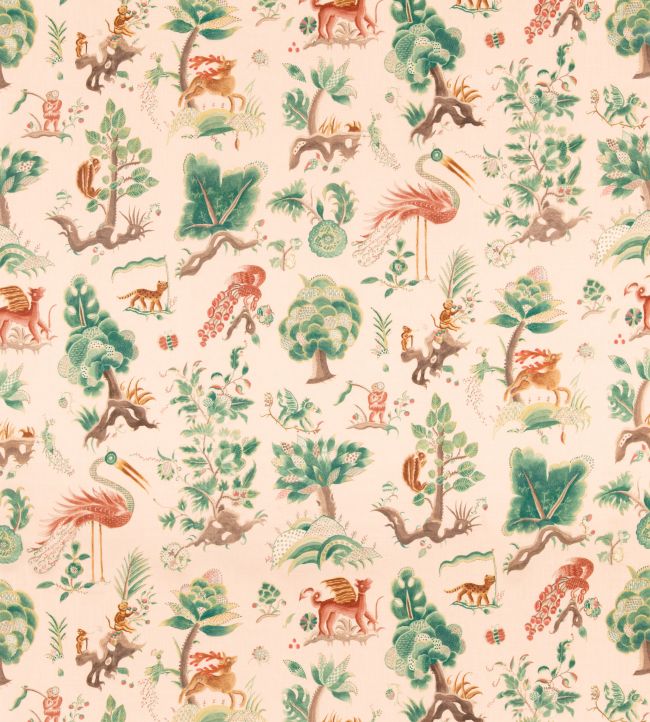 Gertrude Fabric by GP & J Baker Plaster/Sage