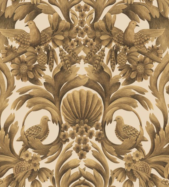 Gibbons Carving Wallpaper by Cole & Son Gold