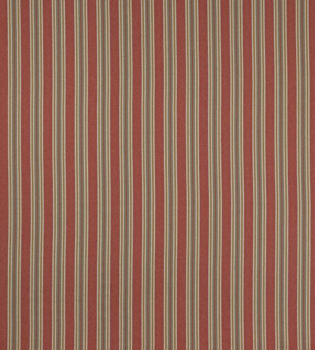 Gillan Stripe Fabric by Colefax and Fowler Red