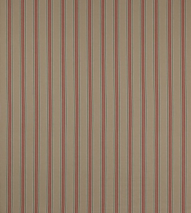 Gillan Stripe Fabric by Colefax and Fowler Red/Green