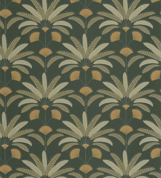 Giselle Wallpaper by Caselio Vert bouteille