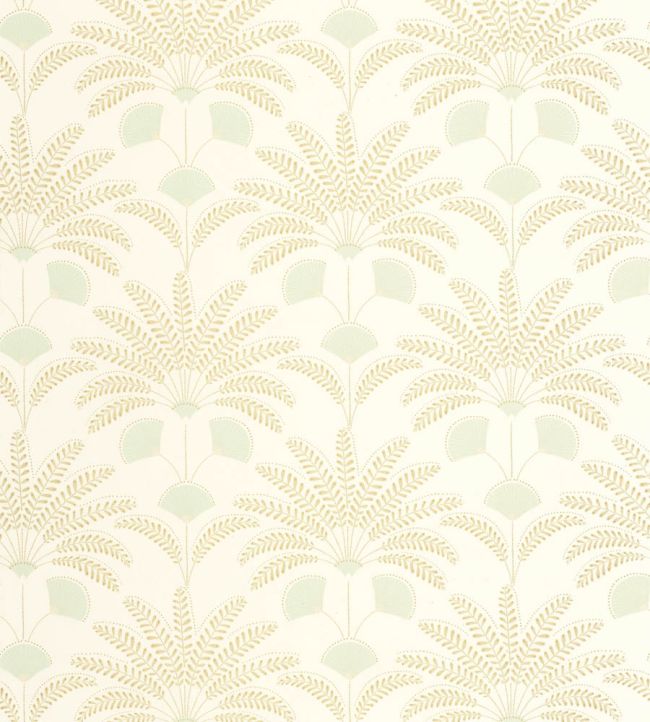 Giselle Wallpaper by Caselio Vert de gris