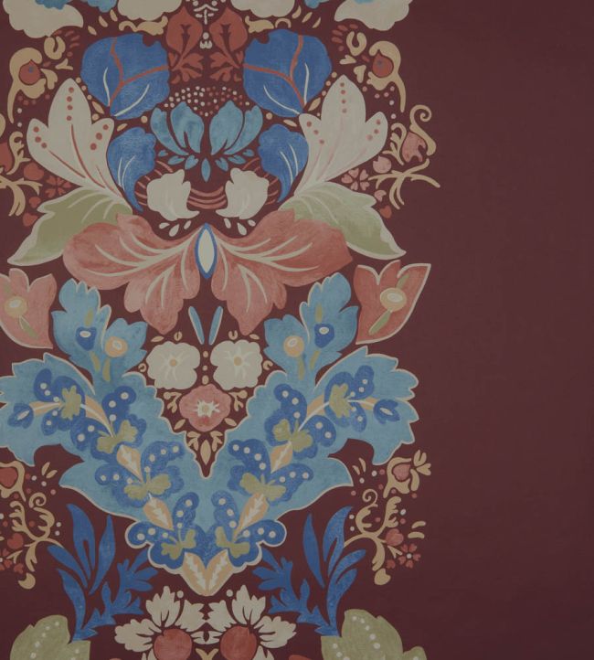 Glastonbury Stripe Wallpaper by Liberty Brinjal