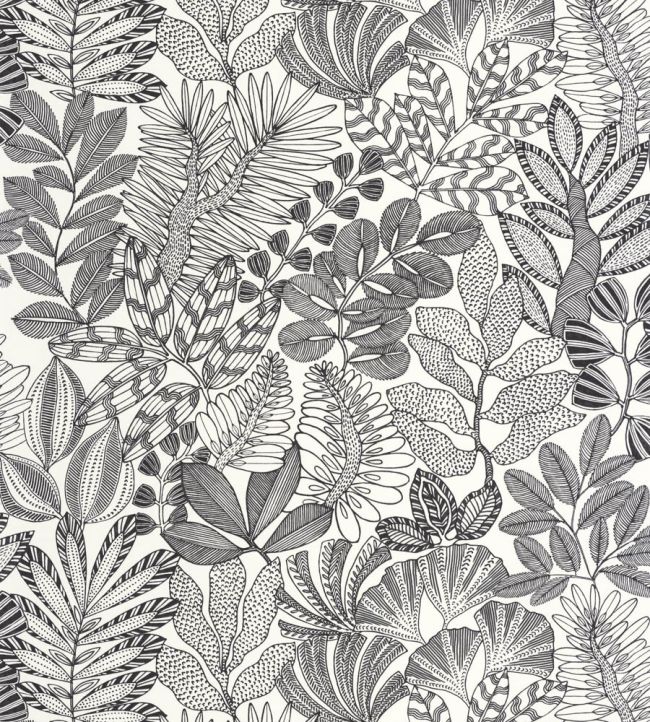 Golden Jungle Wallpaper by Caselio Noir et blanc