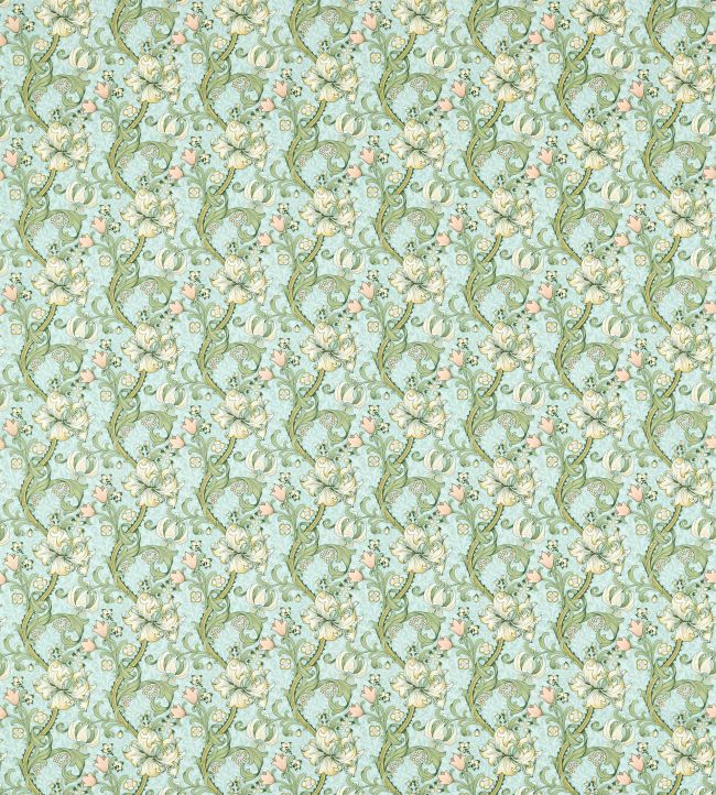 Golden Lily Fabric by Clarke & Clarke Apple/Blush