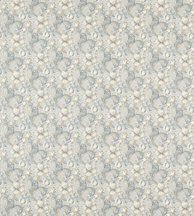 Golden Lily Fabric by Clarke & Clarke Slate/Dove