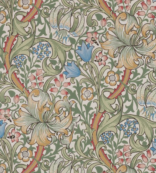 Golden Lily Wallpaper by Morris & Co Artichoke