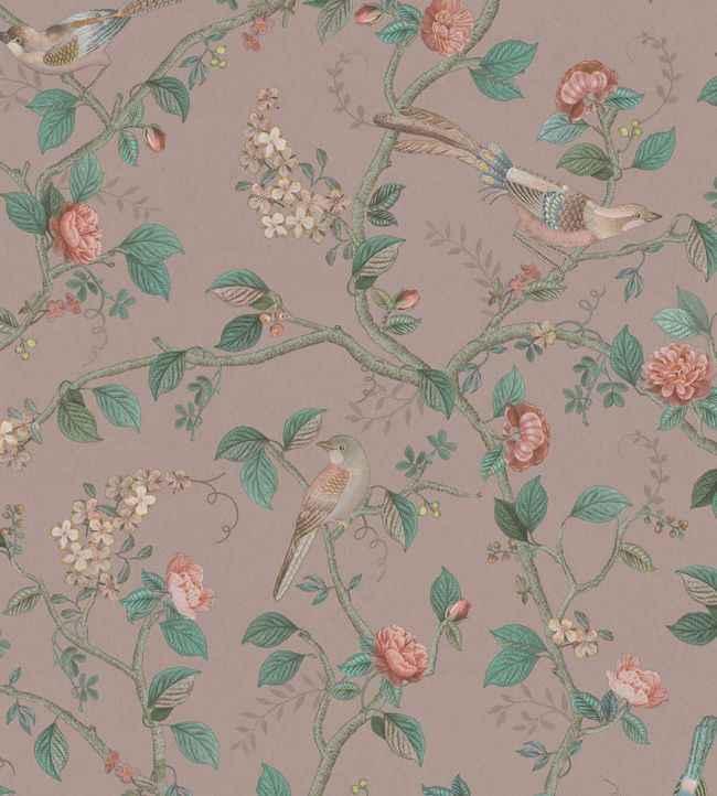 Good Nightingale Wallpaper by Eijffinger Pink Mauve