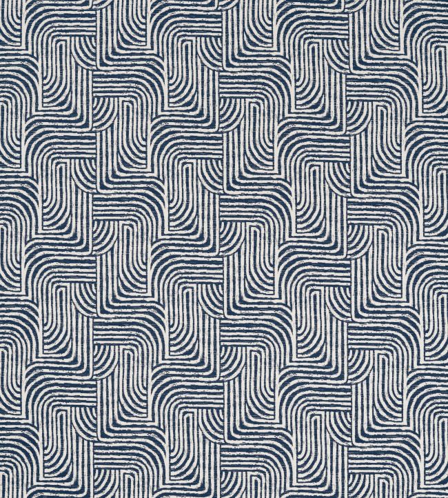 Gormley Jacquard Fabric by Clarke & Clarke Ink