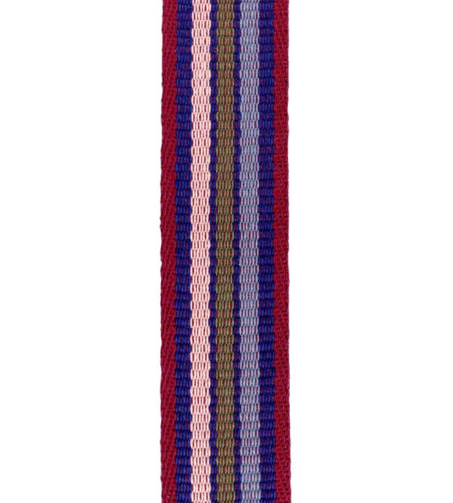 Gouache Stripe Braid Trimming by Ian Mankin Claret
