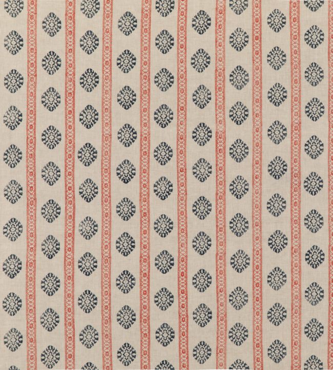 Alma Fabric by GP & J Baker Red/Indigo