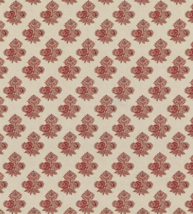 Poppy Paisley Fabric by GP & J Baker Red