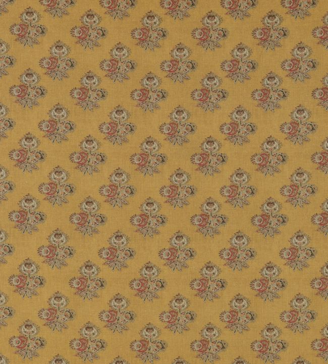 Poppy Paisley Fabric by GP & J Baker Ochre