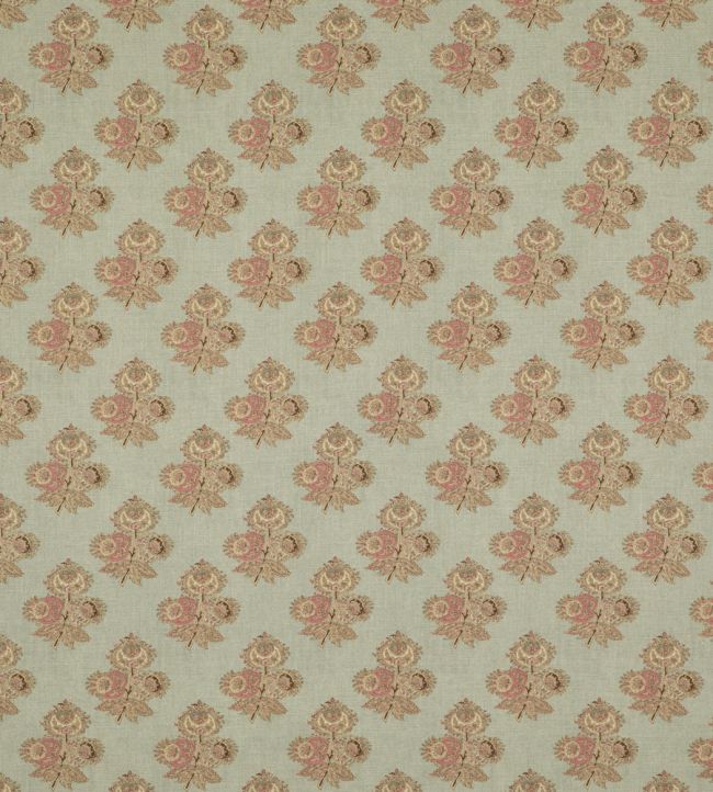 Poppy Paisley Fabric by GP & J Baker Aqua