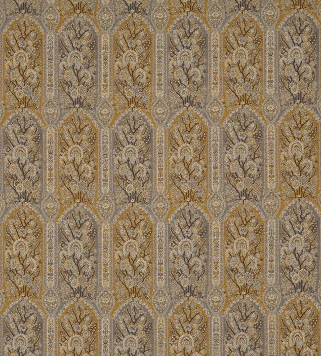 Winton Fabric by GP & J Baker Grey/Mustard