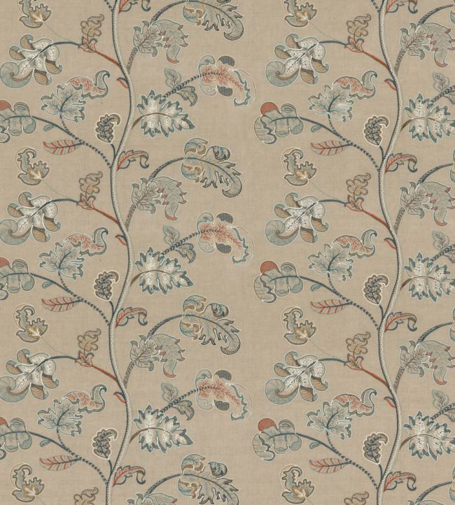 Alderwood Fabric by GP & J Baker Teal