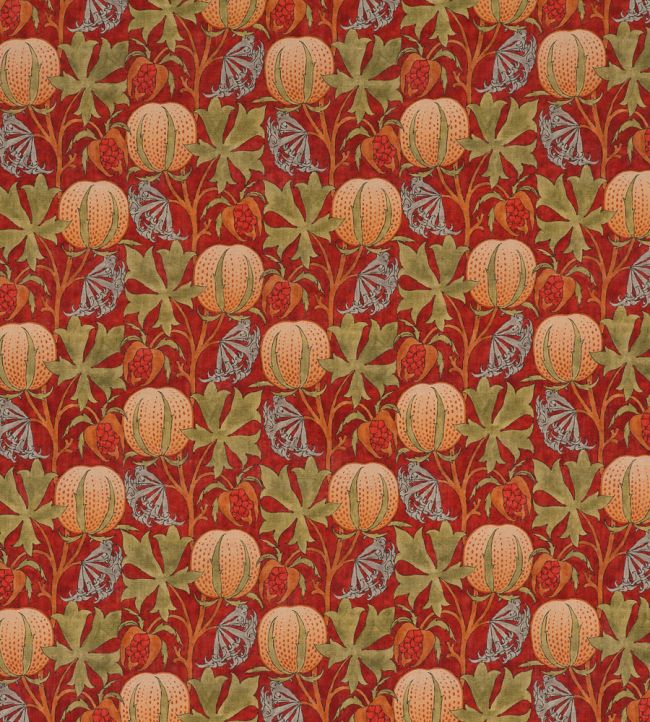 Pumpkins Fabric by GP & J Baker Red/Green