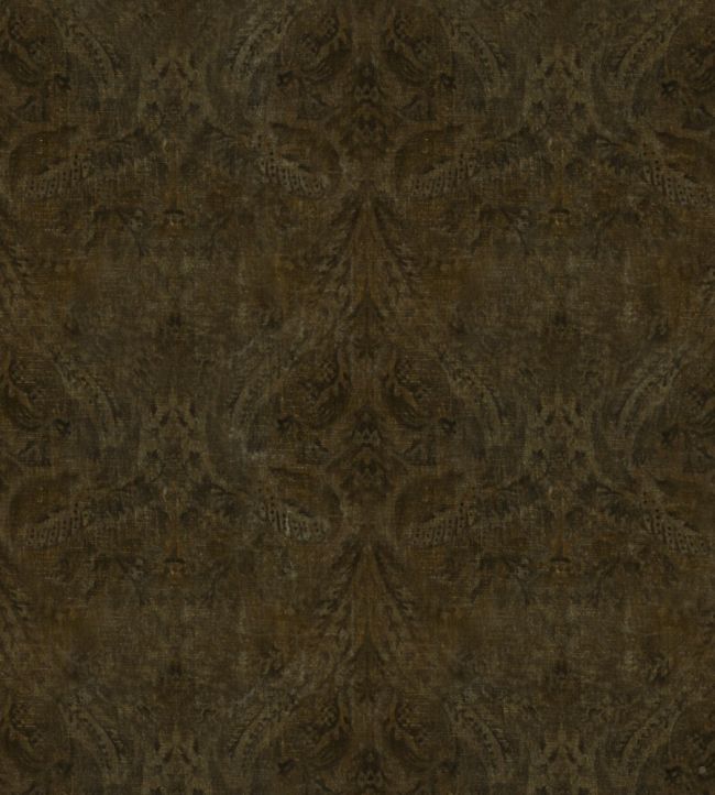 Royal Damask Velvet Fabric by GP & J Baker Bronze