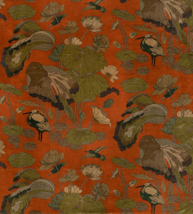 Nympheus Velvet Fabric by GP & J Baker Spice