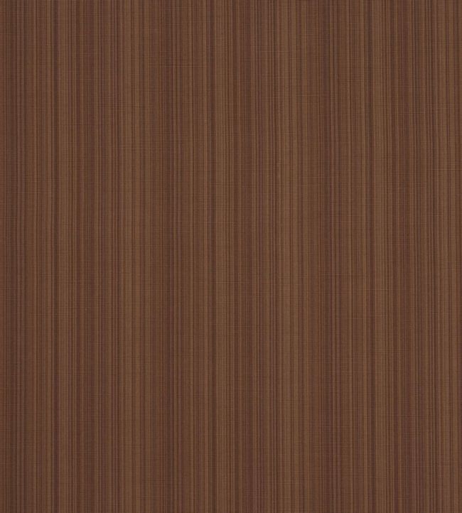 Gracie Solid Strie Fabric by Schumacher Brown
