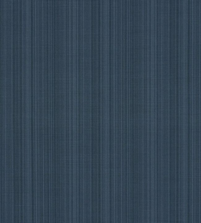 Gracie Solid Strie Fabric by Schumacher Indigo