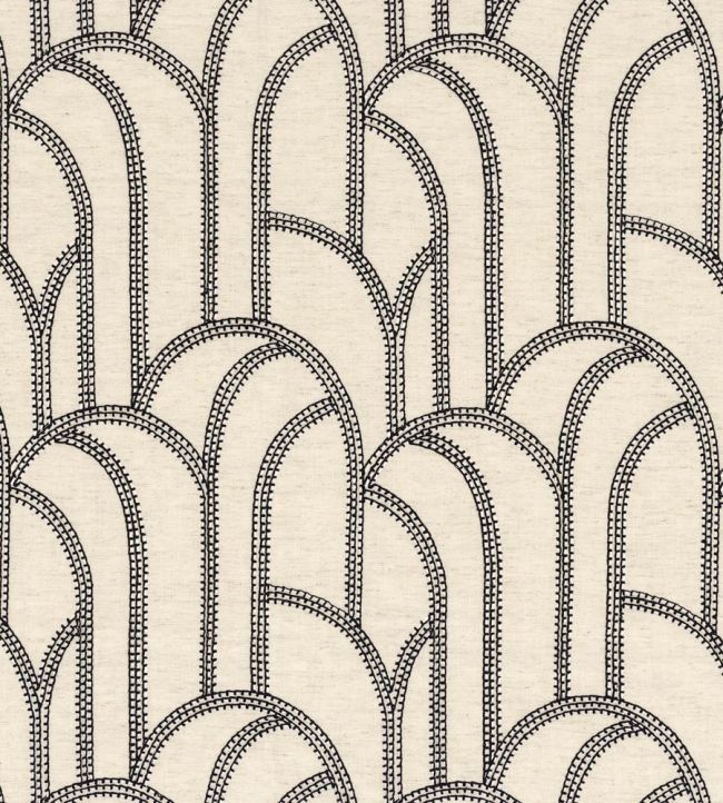 Grand Rex Fabric by Camengo Black & White