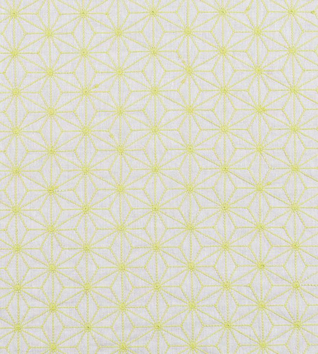 Grande Etoile Fabric by Vanderhurd Lime/Cream