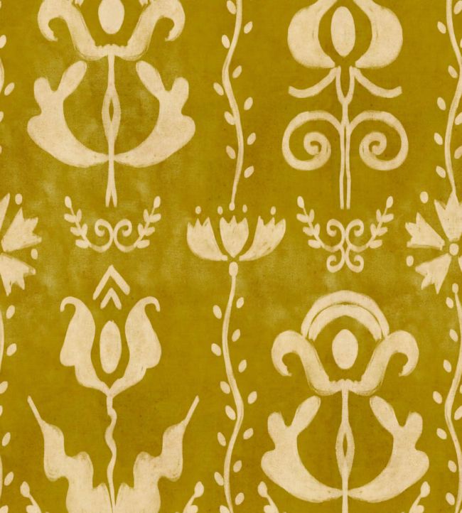 Grandma's Stencil Wallpaper by MINDTHEGAP Mustard