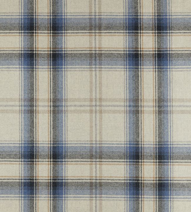 Grantown Fabric by The Isle Mill Blue Jay