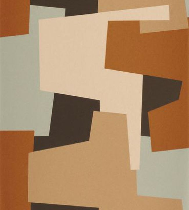 Graphic Game Wallpaper by Casadeco Terre de Sienne
