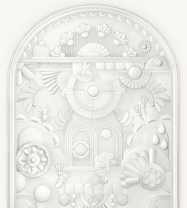 Greenhouse Gathering Arch Mural by Moooi Architectural White