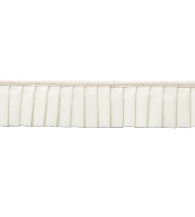 Greer Pleated Border Trimming by Samuel & Sons Pearl
